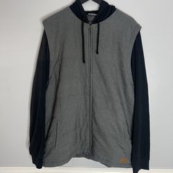 Travis Mathew Scavenger Zip Up Hoodie Mens XXL Gray Black