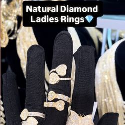 10K .93CT Natural Diamonds Ladies  Ring 