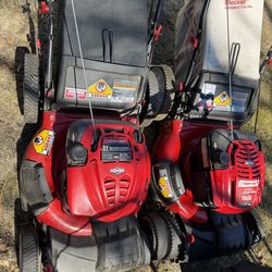 Both run one stalls out lawnmowers high end machines