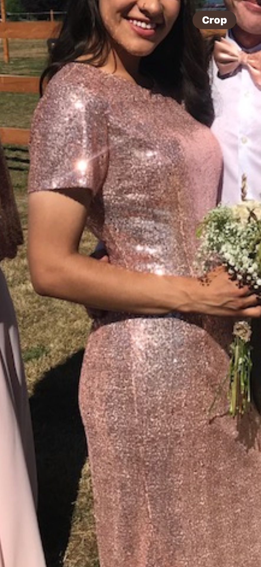 sequence bridesmaid dress