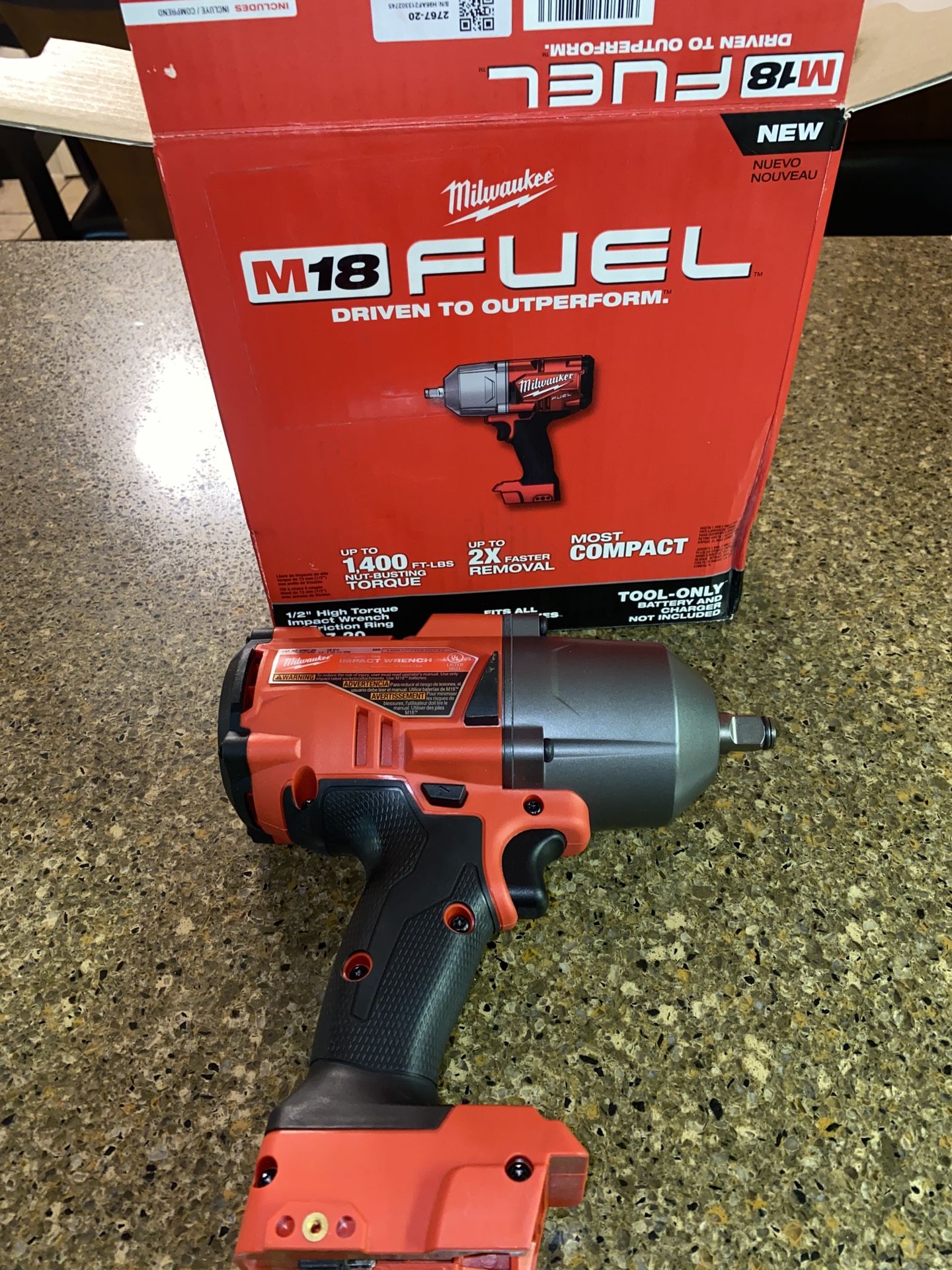 Milwaukee M18 Fuel 1/2” Impact Wrench Tool Only 
