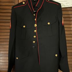 USMC Dress Blues Coat 37S