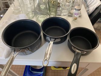 Cuisinart Pots (3) - No Lids - Used