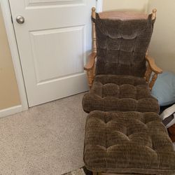 Rocking Chair With Foot Stool