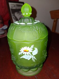 Vintage Green Candy Dish