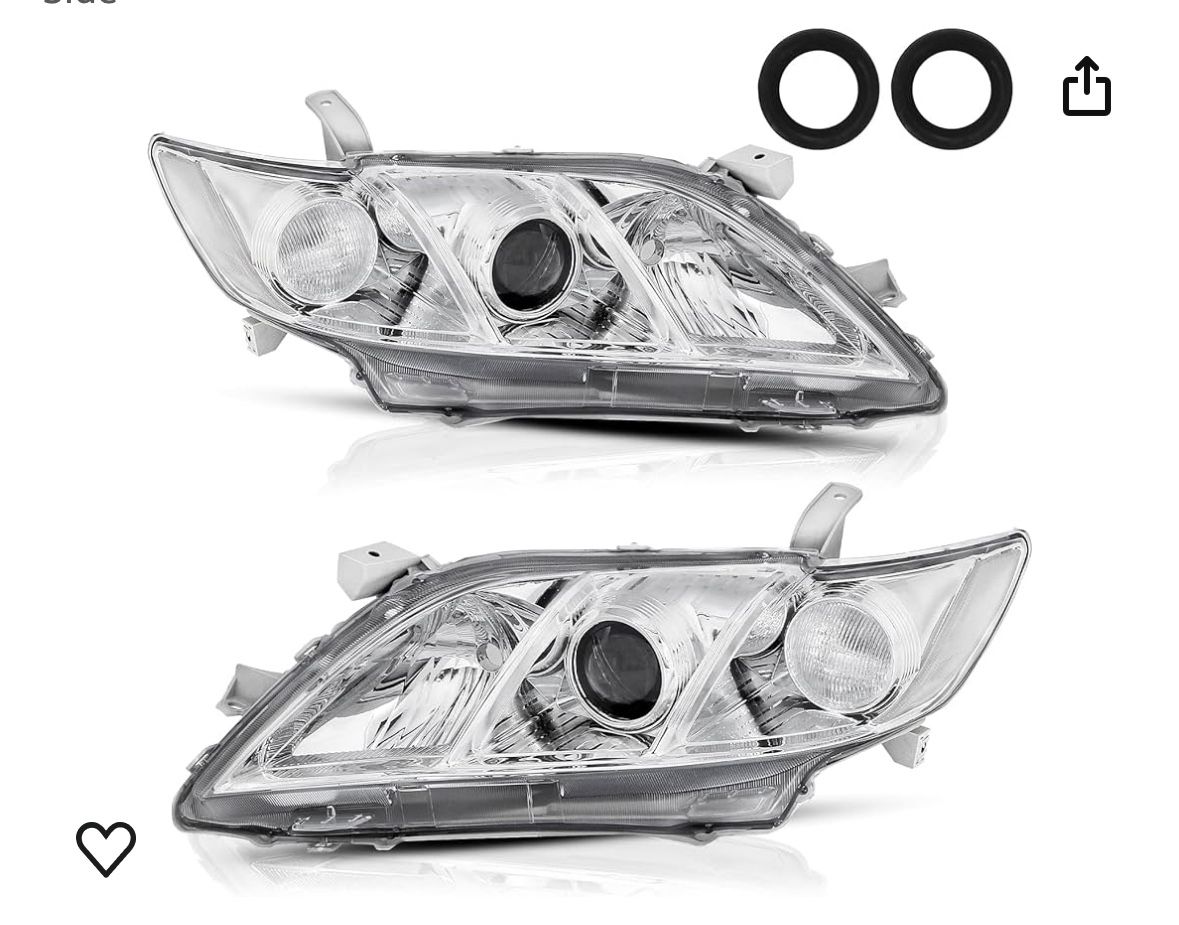 Headlight Assembly Compatible with 2007 2008 2009 toyota camry headlights 07 toyota camry 08 toyota camry headlights 09 toyota camry headlights Passen