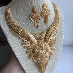 22k Gold Plated Jewelry Set 