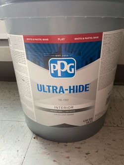 PPG Ultra-Hide Interior Flat Paint 4.84 Gallon new unopened