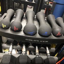 Golds Gym Dumbbell Set Rack & Dumbells