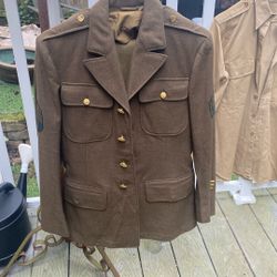 WWII Army Jacket Pants And Shirt