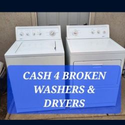 Cash For Broken Washer And Dryer 
