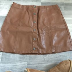 Leather Skirt