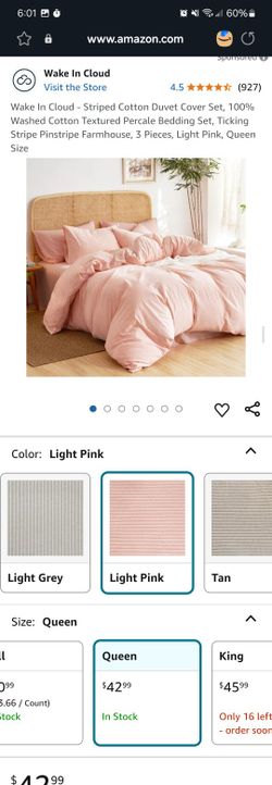 Light Pink Duvet- New