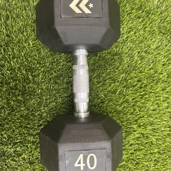 40 lb BLACK DUMBBELL