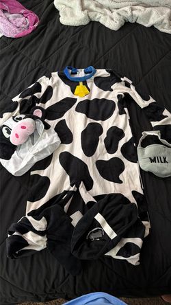 Cow Halloween Costume with Hood and Accessories