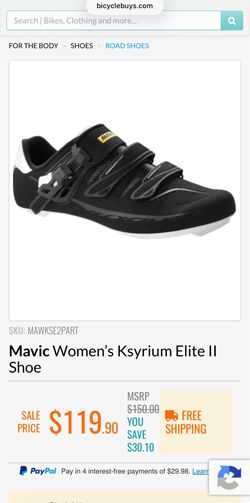 Mavic Women's Ksyrium Elite II Road/Cycling Shoe