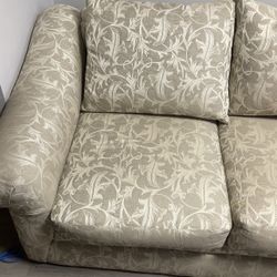 Nice Beige Flower Printed Couch