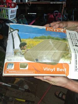 Vinyl blow up bed