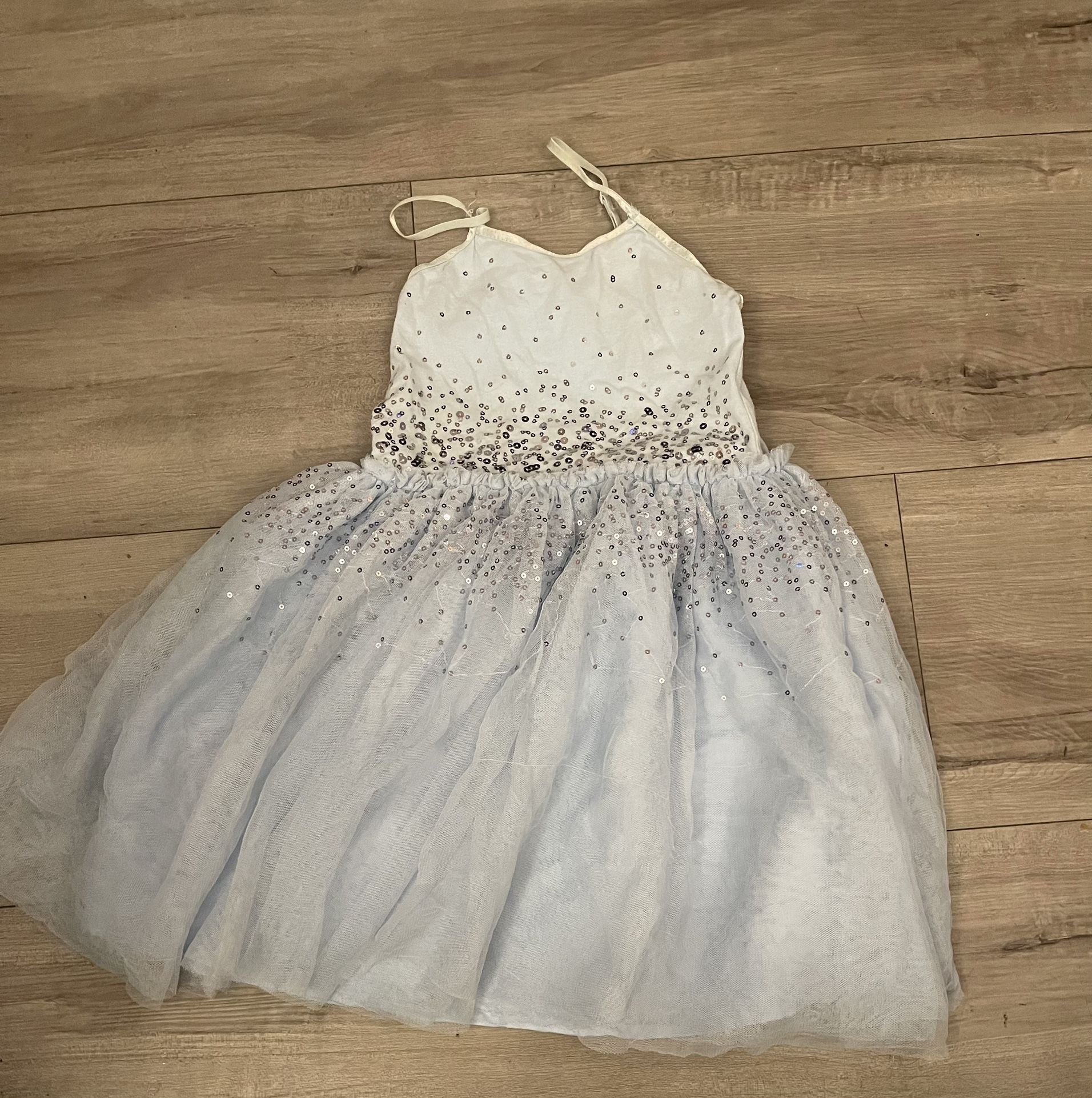 Sparkly Blue & White Princess Dress Size 6T