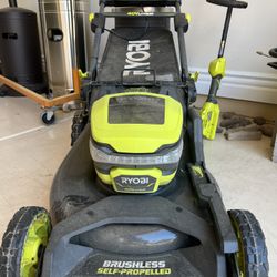 40V Ryobi Electric Mower. Used 2 Months