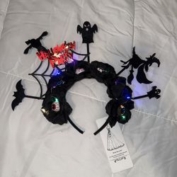 Halloween Headband Crown Headpiece Day of the Dead Costume for Women Party Cosplay Gothic Headwear Accessories