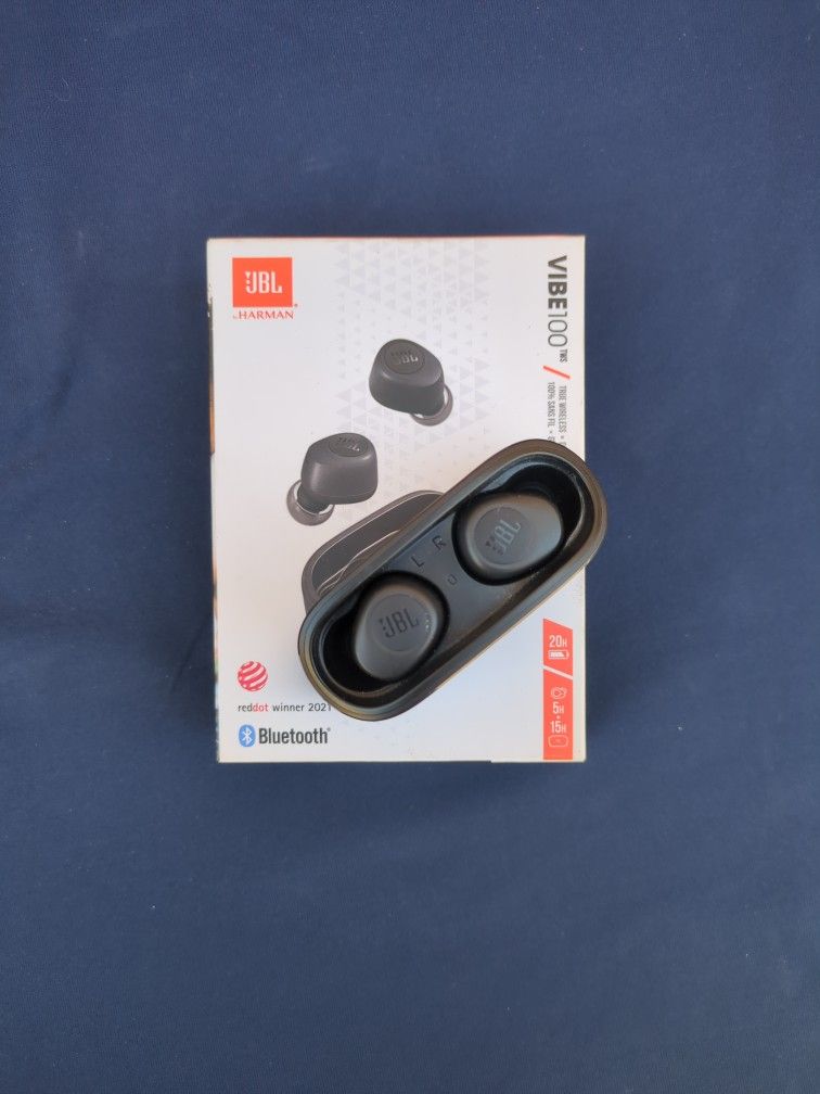 JBL Bluetooth Headset True Wireless Earphones Earbuds - Black