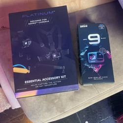 BRAND NEW GO PRO HERO 9 AND ESSENTIAL ACCESSORY KIT 