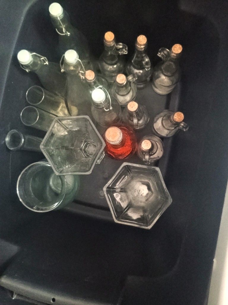 Glass Bottles and Vases(Candle/Flower)