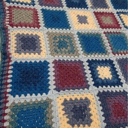 Crochet blanket hand made It 54 X 45 Inches New
