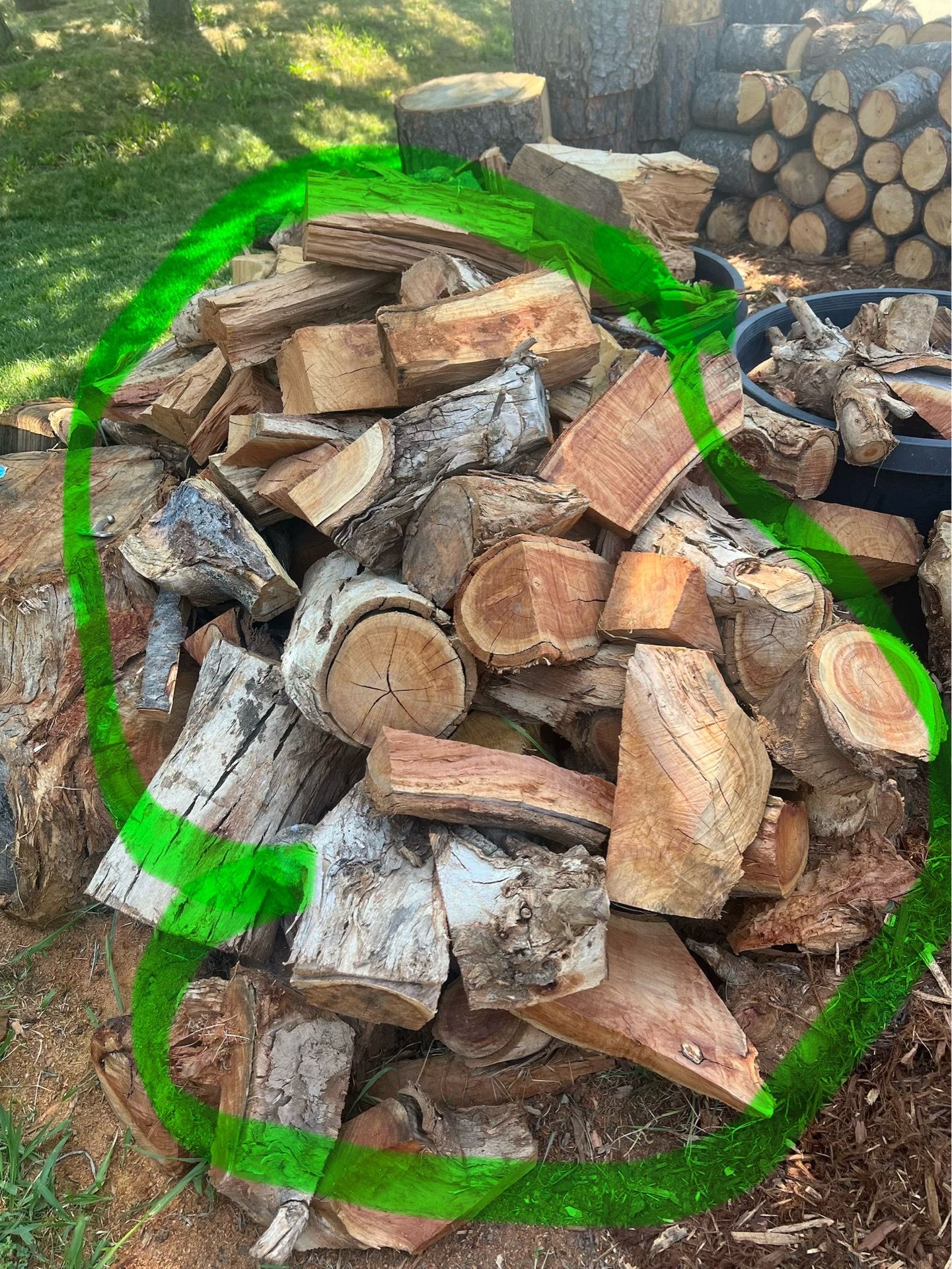 1/4 cord of Eucalyptus. Great burning wood!