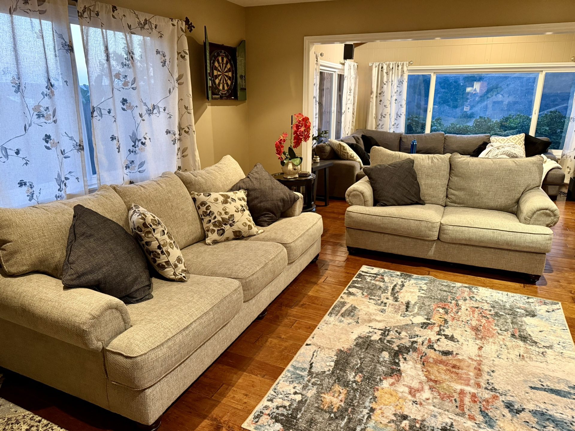 Couch Set - Couch + Loveseat + Pillows