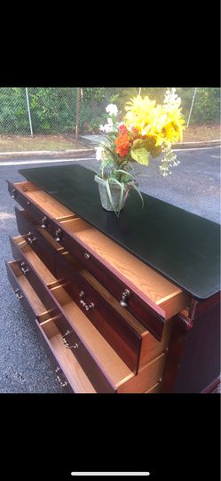 Modern solid wood long dresser. Drawers Sliding smoothly. Delivery available