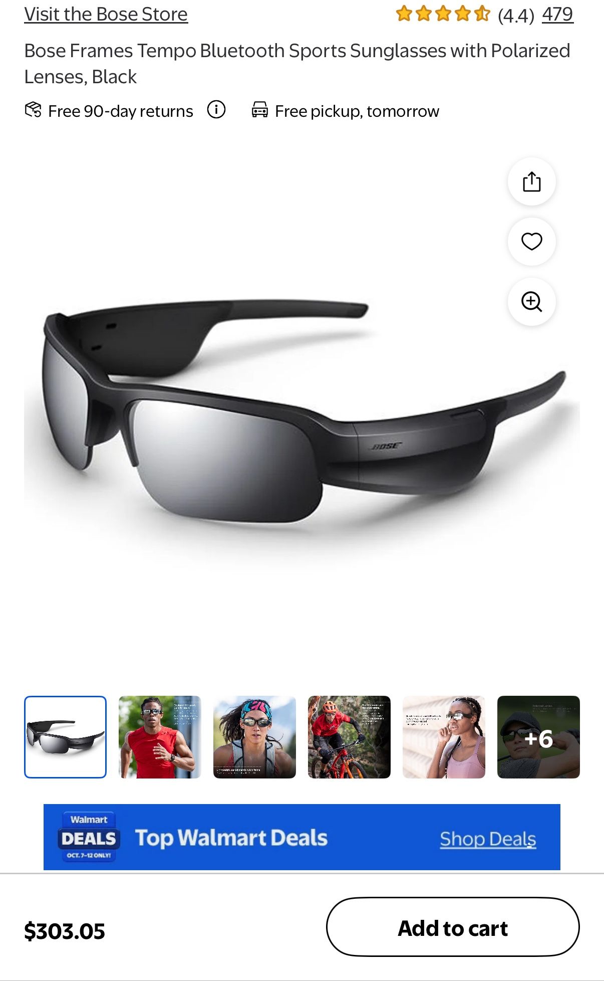 Bose Bluetooth Sports Sunglasses 