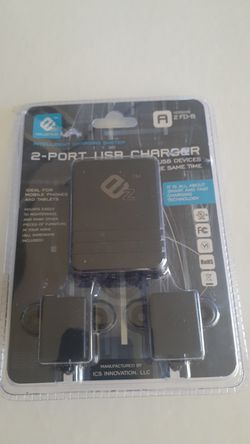 2 port USB Charger for your phones or tablets