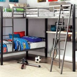 Brand New Solid Metal Twin Size Triple Bunk Bed 
