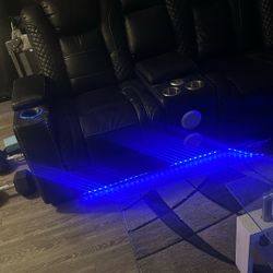 Black LED Bluetooth With Electrical Plug Couch