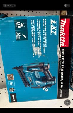 Makita new 18ga Brad nailer 18v