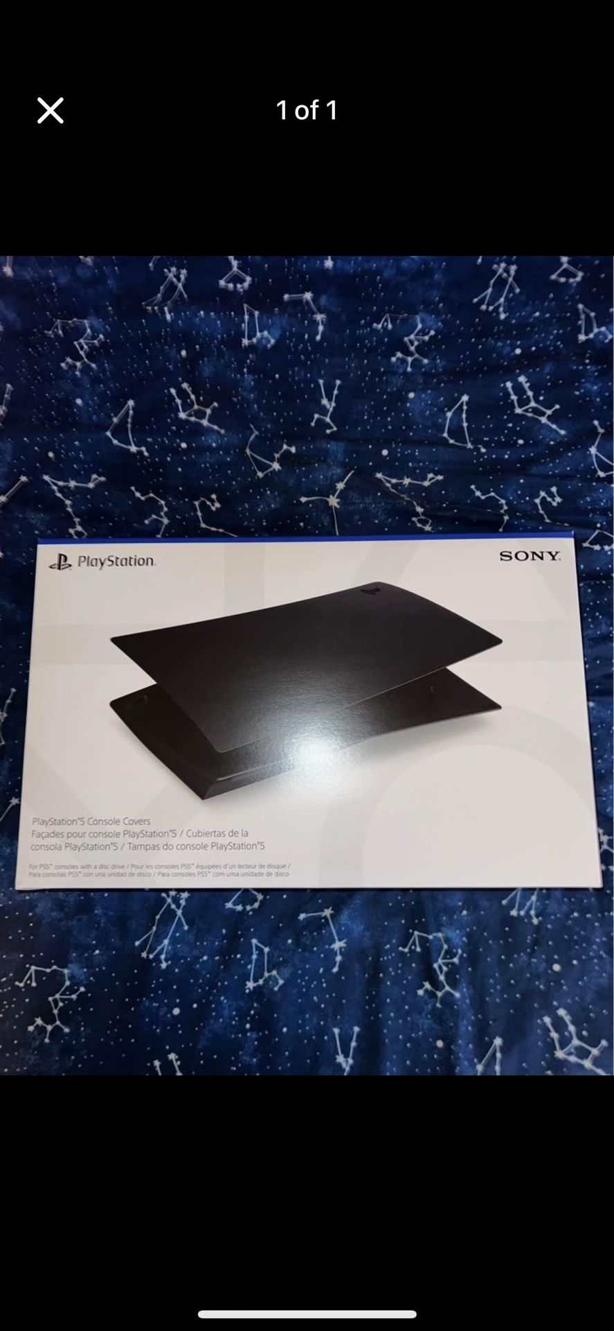 PS5 Black Console Covers