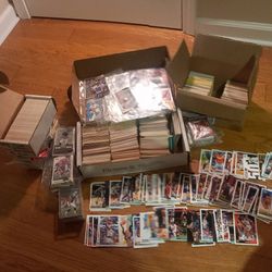 3,000+ Sports Cards – Basketball, Football, Baseball – Inserts, Stars, Unsorted Lot
