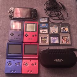 Video Game Bundle Gameboys, And Psp With Games