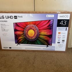 43” LG UHD AI THINQ  web OS 