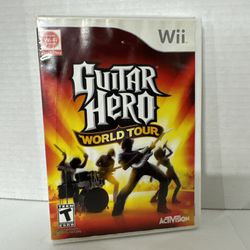 Guitar Hero: World Tour (Nintendo Wii, 2008) Disc & Case Onlly