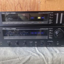 Vintage Fisher AM/FM Synthesized Stereo Tuner And Vintage Fisher CA-800 Studio Standard Integrated Amplifier .