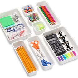 Interlocking Drawer Organizer Bins 