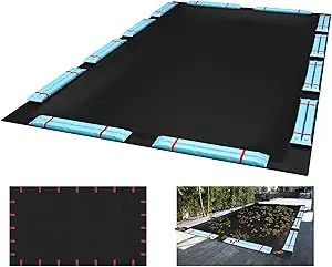 10x16 FT Pool Covers for Inground Pools, Rectangular Swimming Pool Cover,