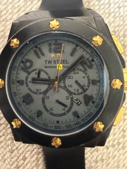 TW Steel Renault F1 racing Team chronograph watch TW682, not Gucci, Prada, iwatch, Louis Vuitton