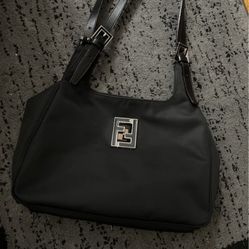 Vintage Fendi Nylon Hobo Shoulder Bag