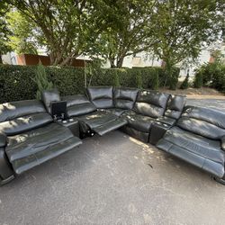 Leather Sectional 