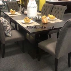 7 Pc Dining Table Set Brand New In Box