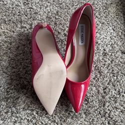 red steve madden heels 